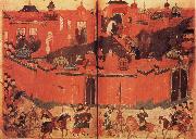 unknow artist The Mongolen Sturmen and conquer Baghdad in 1258 china oil painting artist